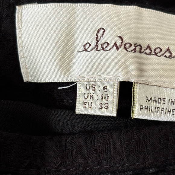 Anthropologie Elevensies Textured Wide Leg Pants - Picture 2 of 9